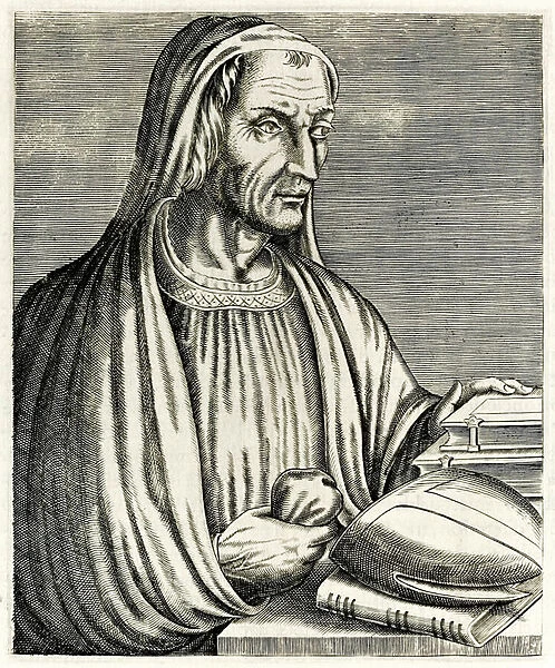 Gregory of Tours from 'True Portraits... 'by Andre Thevet published in 1594