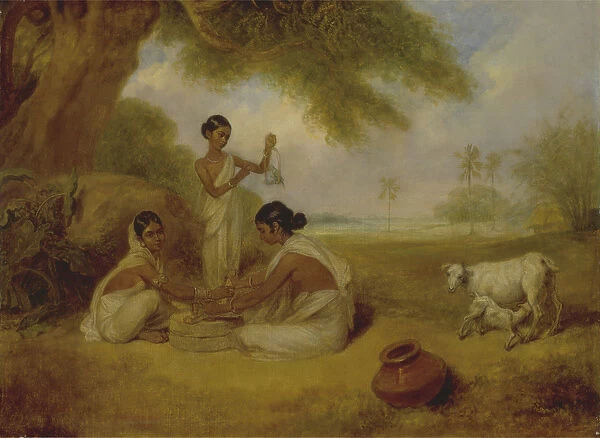 Grinding Corn, c. 1792-95 (oil on canvas)