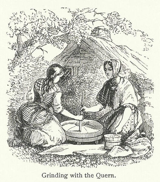 Grinding with the Quern (engraving)