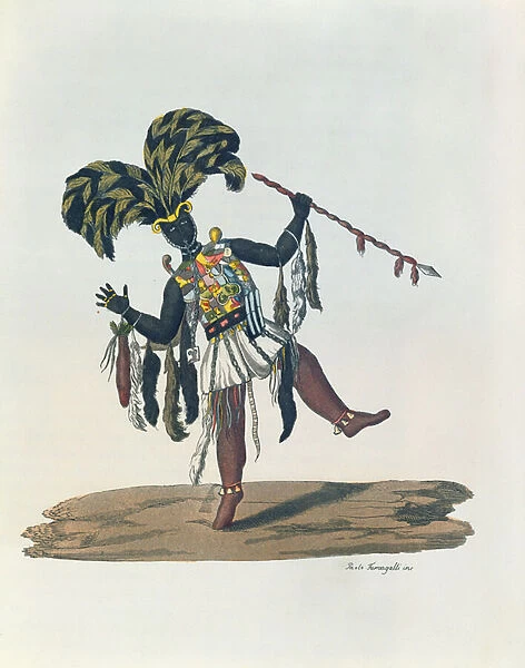 Griot of Senegambia (Senegal), from Le Costume Ancien ou Moderne, c