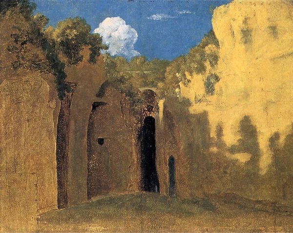 The Grotto of Posillipo, 1782 (oil on panel)