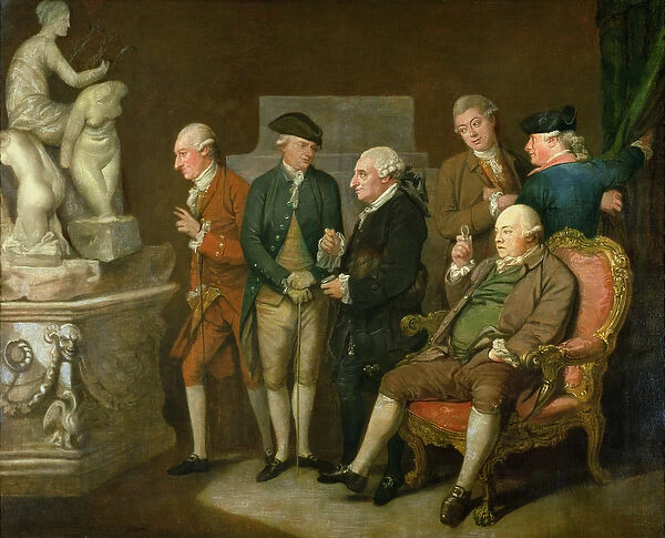 Group of Connoisseurs (oil on canvas)