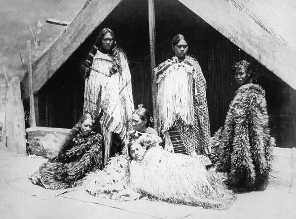 A Group of Maori Women, c. 1880s (b  /  w photo)