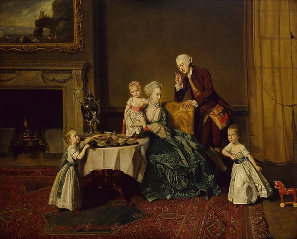 A Group Portrait of John 14th Lord Willoughby de Broke and his Family