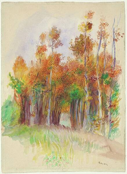 Grove of Trees, 1888-90 (w / c on cream wove paper)
