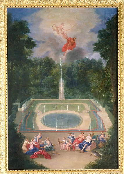 The Groves of Versailles with Mars and Venus before Apollo and Vulcan, 1688 (oil