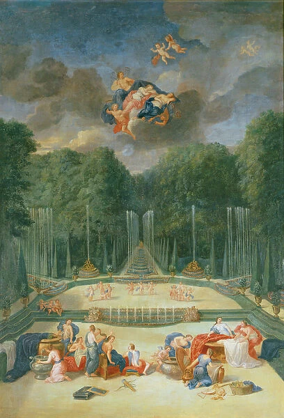 The Groves of Versailles. View of the Theatre of Water with Nymphs waiting to receive Psyche