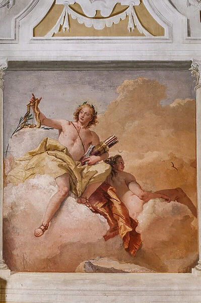 Guest Lodgings, the Room of the Olympus: 'Apollo and Diana', 1757 (fresco)