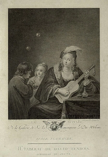 The Guitar, Paris 1808 (engraving)
