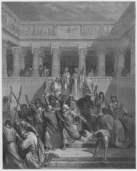 Gustave Dore Bible: Justification of Susanna (engraving)