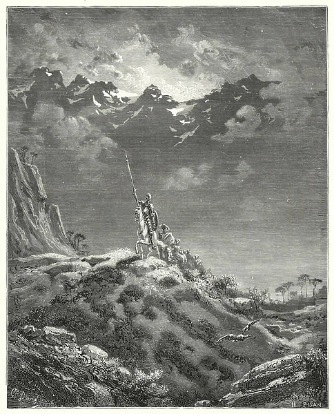 Gustave Dores Don Quixote: 'Towards the kingdom of Micomicon'(engraving)