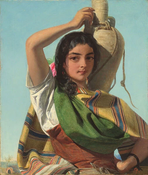 A gypsy water-carrier of Seville, 1854 (oil on canvas)