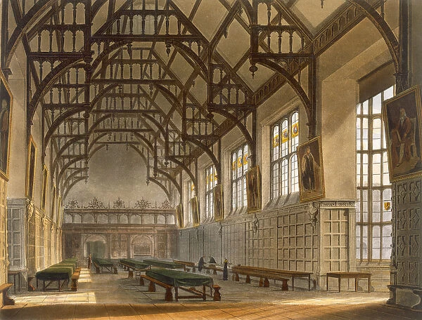 The Hall of Trinity College, Cambridge, from The History of Cambridge