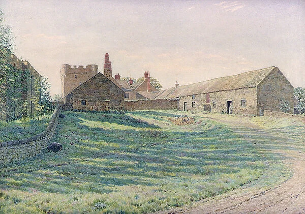 Halton Castle, Northumberland, eastern aspect, 19th century (watercolour)