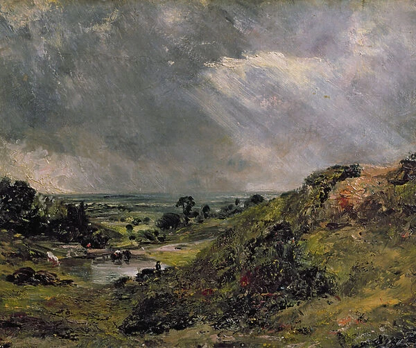 Hampstead Heath, Branch Hill Pond, 1828 (oil on canvas)