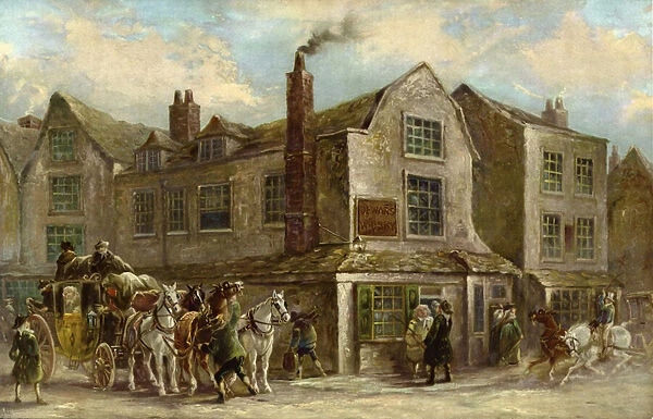 The Hand & Shears, Smithfield, London (colour litho)