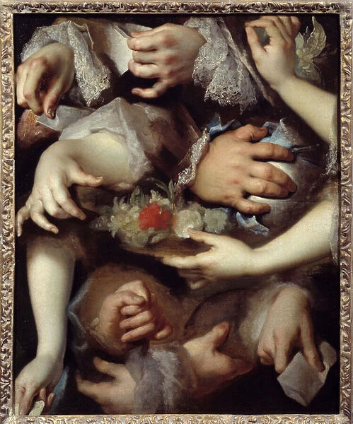 Hand studies. Painting by Nicolas De Largilliere (1656-1746), 18th century. Oil on canvas