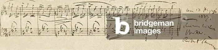 Framed Print : Handwritten work of Robert Schumann Framed Print : Handwritten work of Robert Schumann
