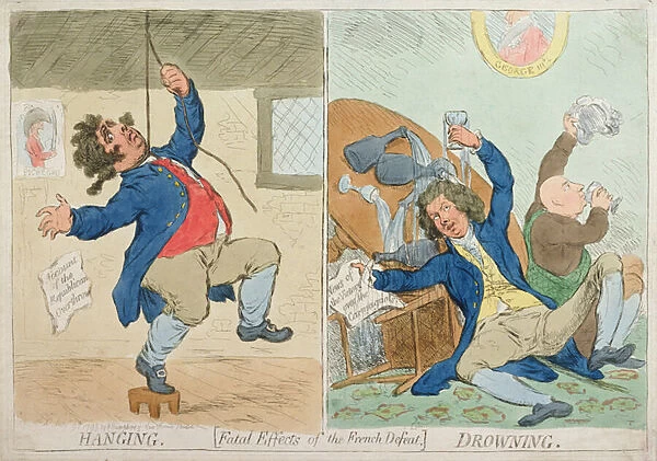 Hanging and Drowning, or Fatal Effects of the French Defeat
