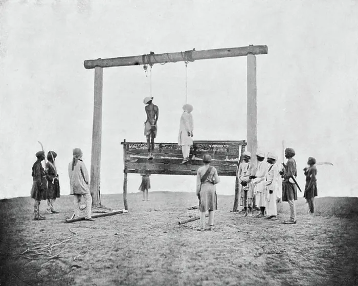 Framed Print : The Hanging of Two Rebels