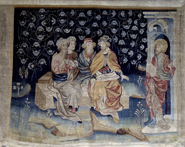 Hanging of Revelation (1373 -1383), n. 71: Judges. Tapestry by Nicolas Bataille