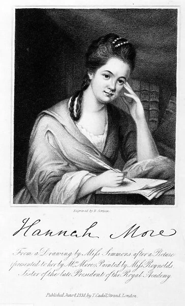 Hannah More, engraved by Edward Scriven, 1838 (engraving)