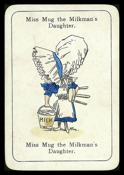 Happy Families: Miss Mug the Milkman's Daughter (colour litho)
