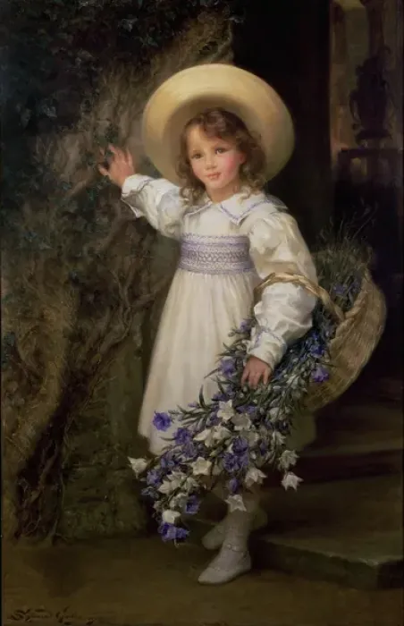 Framed Print : Harebells. GPS18515 Harebells by Goetze, Sigismund Christian Hubert Framed Print : Harebells. GPS18515 Harebells by Goetze, Sigismund Christian Hubert