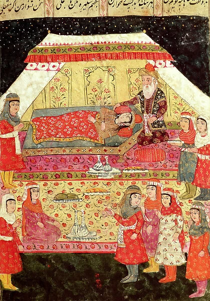 Harem Scene, illustration from the Shahnama (Book of Kings), by Abu l-Qasim