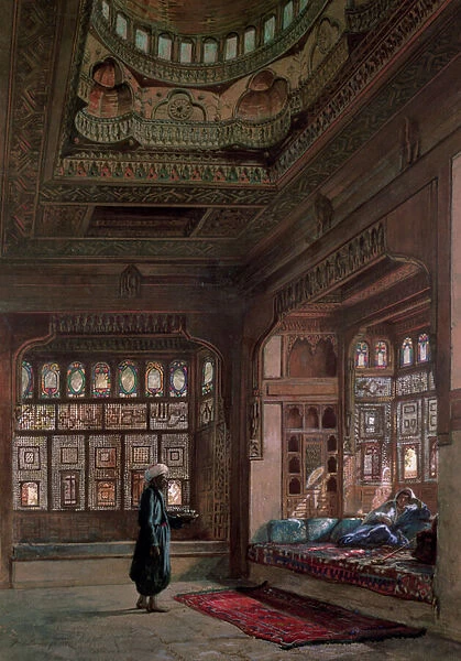 The Harem of Sheikh Sadat, Cairo, 1870