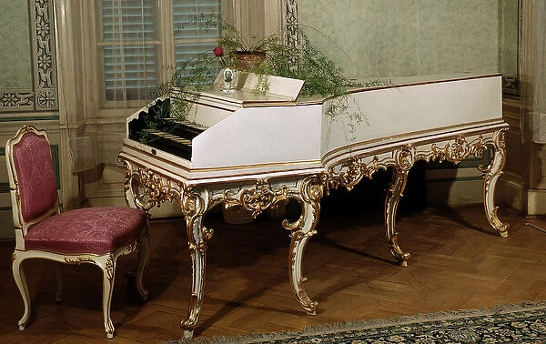 Harpsichord of Austrian composer Wolfang Amadeus Mozart (1756-1791