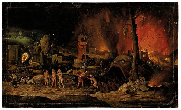 The Harrowing of Hell, 1st half 16th century (oil on panel)