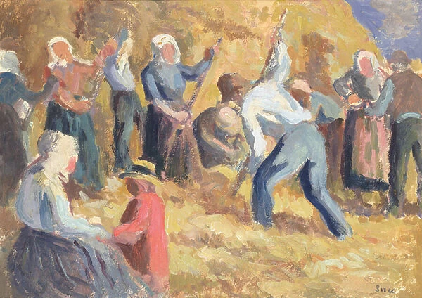 The Harvest, c. 1914 (oil on paper)