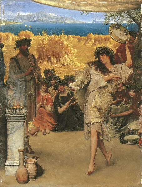 A Harvest Festival, 1880 (oil on panel)