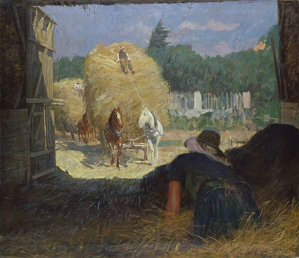 Harvest Time, 1900 (oil on canvas)