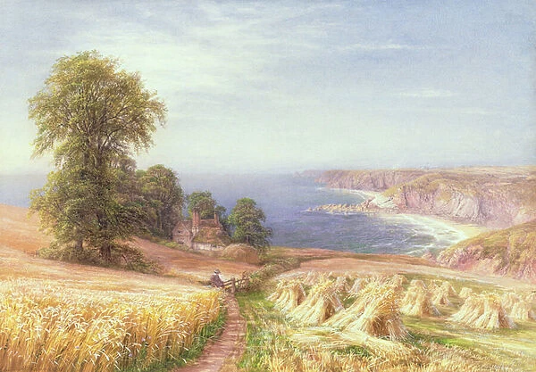 Harvest time by the Sea, 1881 (w  /  c on paper)