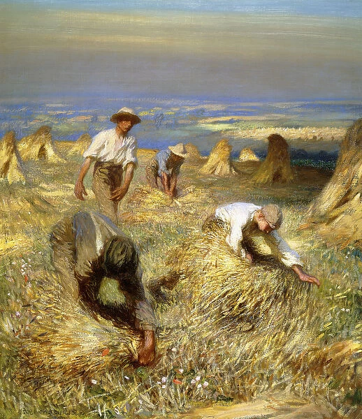 Harvest, Tying the Sheaves, 1902 (oil on canvas)