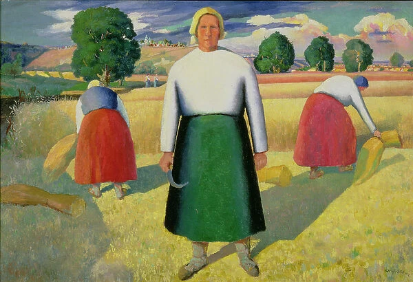 The Harvesters, 1909-10 (oil on canvas)