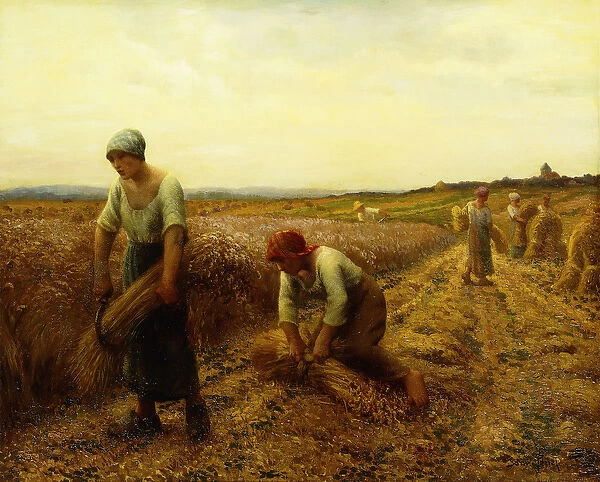 The Harvesters, (oil on canvas)