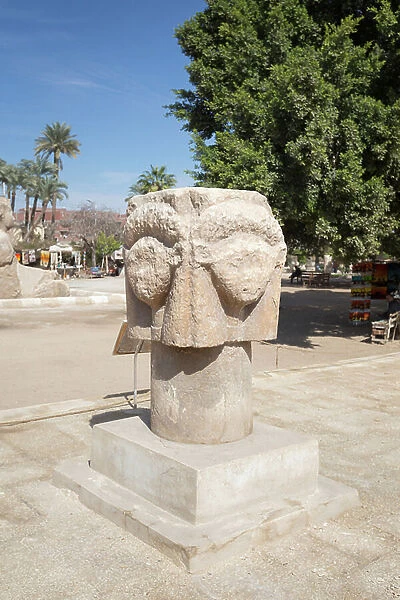 The Hathor head, 1550-1069 BC circa, (limestone)