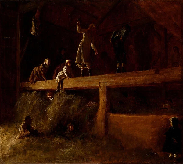 In the Hayloft, c. 1878 (oil on canvas)