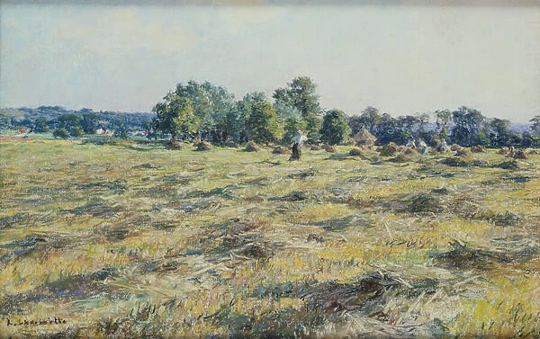 Haymaking, c. 1887 (pastel on paper)