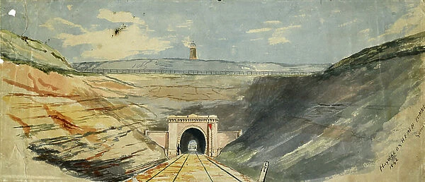 Haywards Heath Tunnel, South, 1842 (w / c on paper)