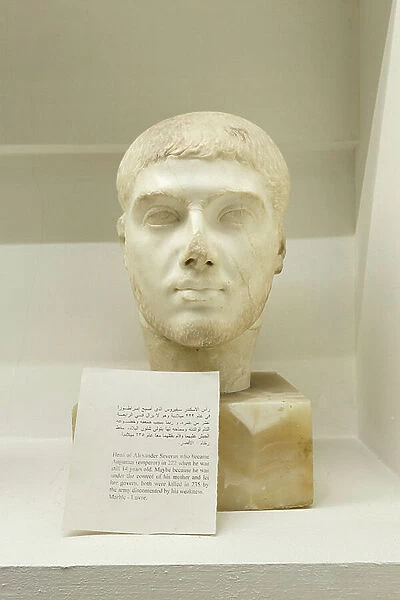 Head of Alexander Severus, from Luxor, marble, Egyptian Museum, Cairo, Egypt