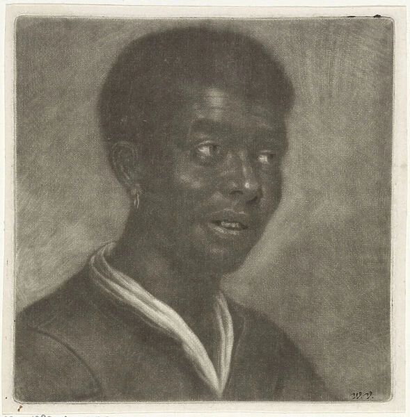 Head of a black man, c. 1660-70 (print)