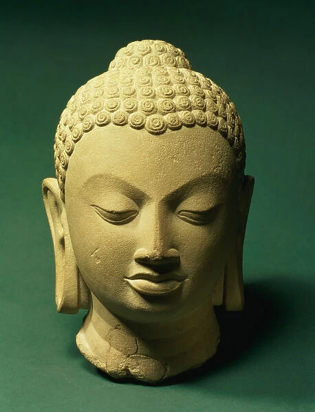Head of the Buddha, Sarnath (sandstone)