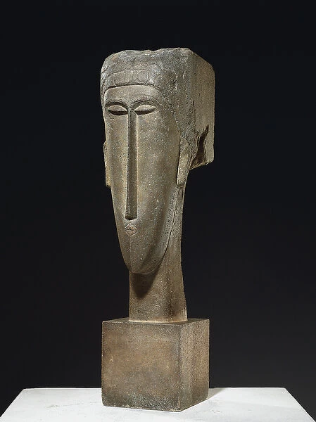 Head, c. 1910-12 (limestone)