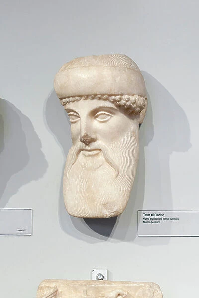 Head of Dyonisus (pentelic marble)