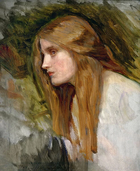 Head of a Girl, c. 1896 (oil on canvas)