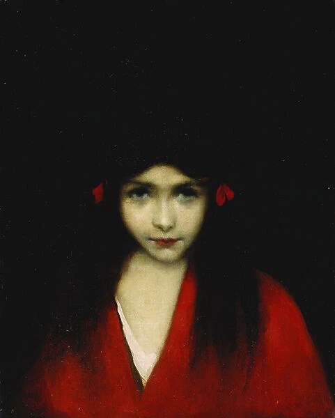 Head of a Girl, (oil on canvas)
